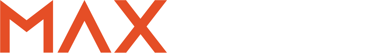 Лого на MAX Digital в бяло