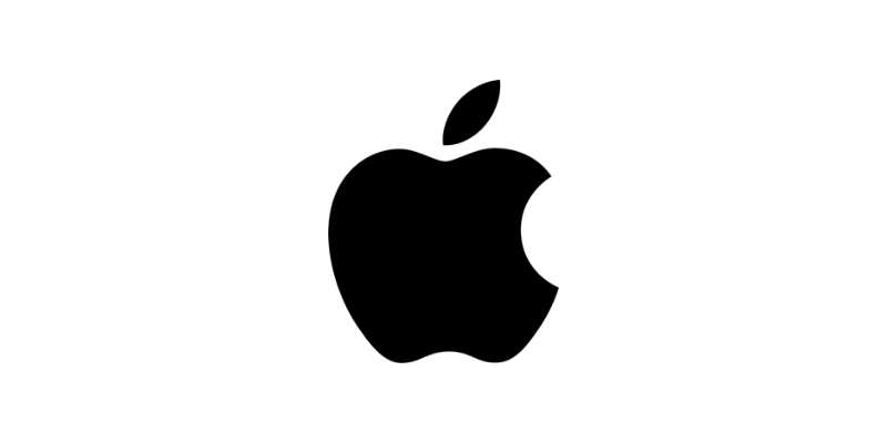 Вид лого знак. Пример на Apple