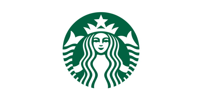 Вид лого емблема. Пример на Starbucks